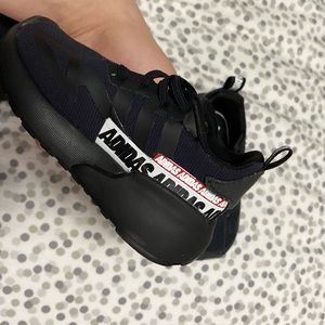 Navy Blue & Black Addidas Sneakers